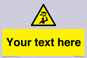 Custom warning overhead obstacle